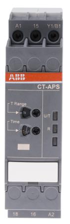 1SVR730180R3100  CT-APS.12S ABB DIN Rail Mount Timer Relay, 24 → 240 V ac, 24 → 48V dc, 1-Contact, 0.05 s → 300h, 1-Function,
