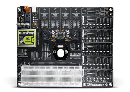 MIKROE-3017 Development Kit Hexiwear Workstation for use with Rapid IoT Prototyping