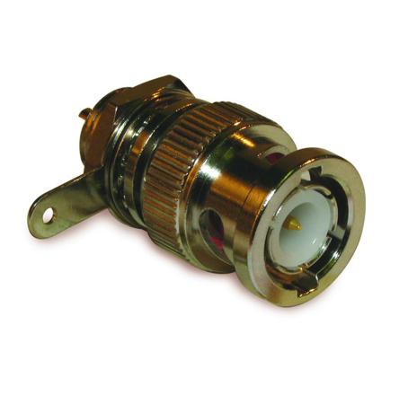 112420 Amphenol RF  Series, Plug BNC Connector, 50Ω, Solder Cup Termination, Straight Body