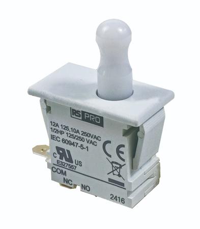 101-955 RS PRO Door Interlock Micro Switch, Plunger, SPDT 12A IP40, -37 → 85°C