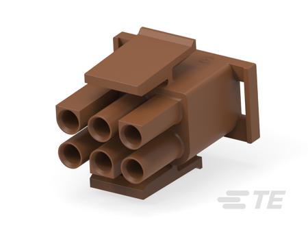 1-480704-1 TE Connectivity MATE-N-LOK Heavy Duty Power Connector, 6 Contacts, Straight