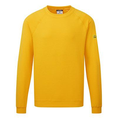 AS24YE3L Portwest AS24 Yellow Work Sweatshirt L