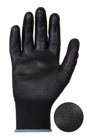 34548089 Mapa 548 ULTRANE 9 Black Textile General Purpose Work Gloves, Size 9, Polyurethane Coating