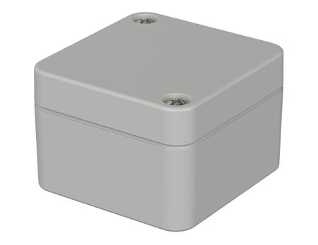 03205000 Bopla Euromas Series Grey ABS Enclosure, IP66, Flanged, Grey Lid, 52 x 50 x 35mm