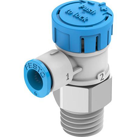 VFOE-LE-T-R14-Q6-F1A Festo Manual Pneumatic Relay Pneumatic Manual Control Valve VFOE Series, R 1/4, 1/4in,