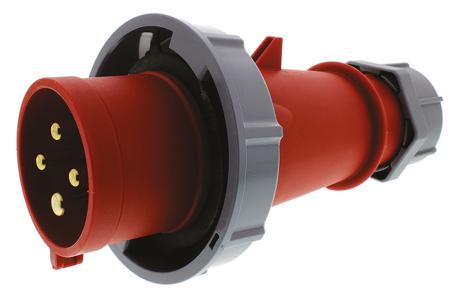 294RS MENNEKES, AM-TOP IP67 Red Cable Mount 4P Mains Connector Plug, Rated At 32A, 400 V