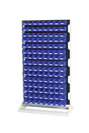 16917328.19V Bott Steel Louvre Panel Storage Unit, 550mm x 1000mm x 1775mm, Anthracite Grey