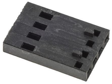 104503-3 TE Connectivity AMPMODU MTE, 2.54mm Pitch, 4 Way, 1 Row Male Connector Housing
