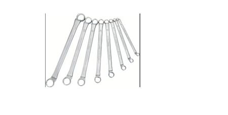 630-12 HAZET 12-Piece Wrench Set, 6 x 7 to 27 x 32 mm, Chrome Vanadium Steel