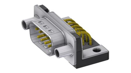 DTS09PYC-2M66UN Deltron DTS 9 Way D-sub Connector Plug, 2.54mm Pitch