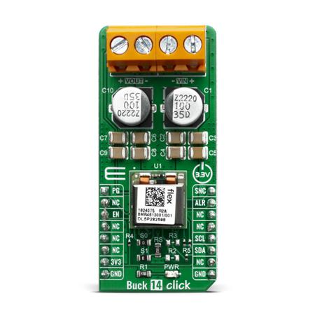 MIKROE-3847 MikroElektronika Buck 14 Click Step Down Converter for BMR4613001 for System equipped with the mikroBUSTM socket