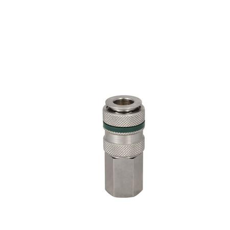 325-397 RS PRO Brass, Stainless Steel Female Pneumatic Quick Connect Coupling, G 1/2 Female Threaded