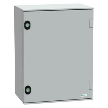 NSYPLM43BG Schneider Electric Fibreglass Reinforced Polyester, Wall Box, IP66, 200mm x 430 mm x 330 mm