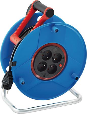 1204241 brennenstuhl 40m 4 Socket Type E - French Cable Reel Open Reel, 230 V, IP20