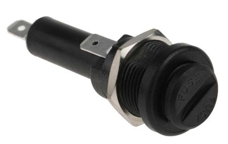 FX0415/S Bulgin 13A Panel Mount Fuse Holder for 6.3 x 32mm Fuse, 1P, 250V ac