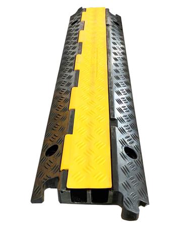 136-5423 RS Pro Cable Cover, 20 x 40mm (Inside dia.), 245 mm x 985mm, Black/Yellow, 2 Channels