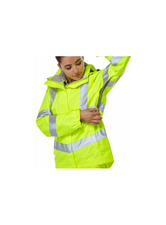 P704-16 PULSAR P704 Yellow Women Hi Vis Fleece Jacket, 16