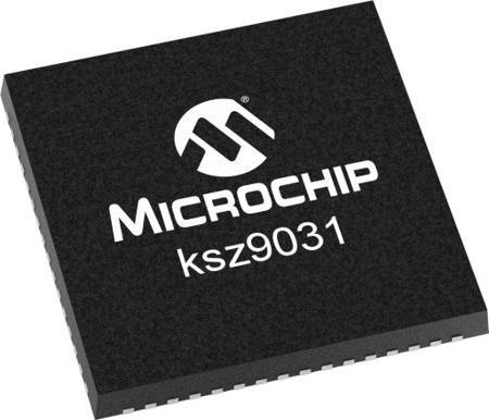 KSZ9031RNXIC-TR Microchip , Ethernet Transceiver, 1000Mbps, 1.2 V, 48-Pin VQFN