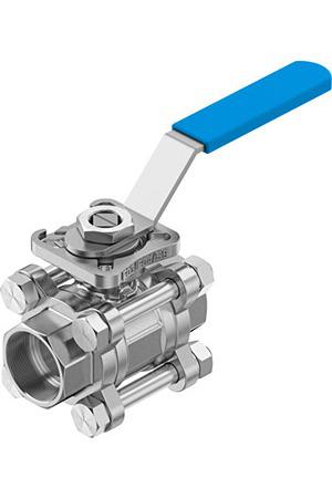VZBE-3-4-WA-63-T-2-F0304-M-V15V15 Festo Stainless Steel Ball Valve, Ball Valve, Flanged, 20mm, 63bar Operating Pressure