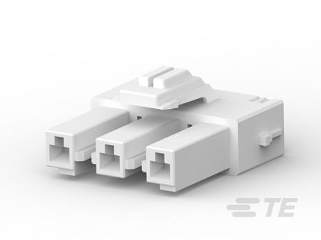 179938-1 TE Connectivity, Power Double Lock Plug Connector Housing, 6.5mm Pitch, 3 Way, 1 Row