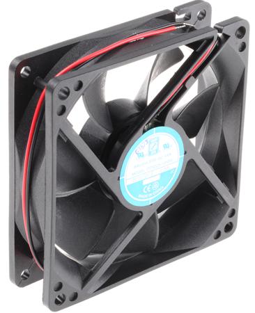 668-8842 RS Pro Axial Fan, 92.5 x 92.5 x 25mm, 88m³/h, 2.9W, 12 V dc