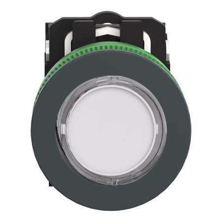 XB5FW31B5 FLUSH MOUNT WHITE ILL. PB LED 1NO1NC