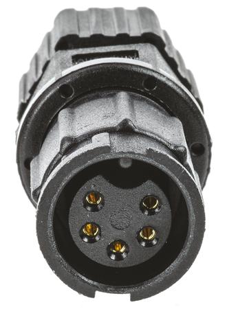 BD-05BMFA-LL7001 Amphenol Connector, 5 contacts Panel Mount Socket, Solder IP67