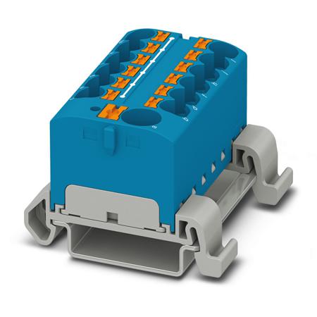 3273748 Phoenix Contact Distribution Block, 13 Way, 0.2 → 6mm², 32A, 800 V, Blue