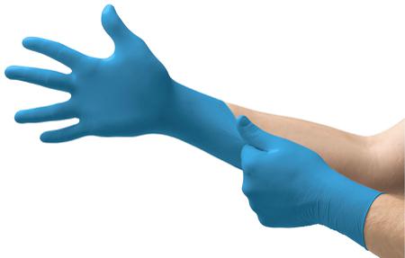 92465090 Ansell VersaTouch 92-465 Blue Nitrile Food Industry Work Gloves, Size 8.5-9 L