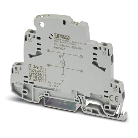2906838 Phoenix Contact Surge Protector, DIN Rail Mount