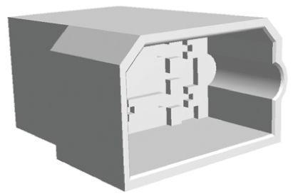 737021 TE Connectivity FASTIN-FASTON .250 Series, 4 Way Polyamide Crimp Cover, Natural