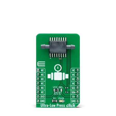 MIKROE-4676 MikroElektronika Ultra-Low Press Click Pressure Sensor Add On Board for SM8436 mikroBUS Socket