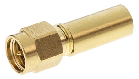 32S107-306L5 Rosenberger SMA Series, Plug Cable Mount SMA Connector, 50Ω, Crimp Termination, Straight Body