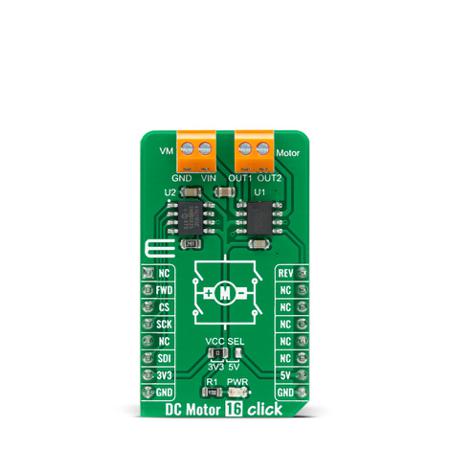 MIKROE-4333 MikroElektronika DC Motor 16 Click DC Motor for ZXBM5210 for Reversible DC Motor