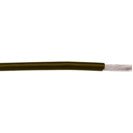 2844/19 BR005 Alpha Wire Hook-up Wire TEFLON Series Brown 0.24 mm² Hook Up Wire, 24 AWG, 19/36, 30.5m, PTFE Insulation,