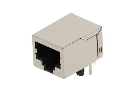 2488965-3 TE Connectivity 24889 Series Female Ethernet Connector, Hole Mount, Cat5 Right Angle 1 Port 8 -Way