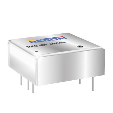 REC30E-2405SZ Recom REC30E-Z DC-DC Converter, 5V dc/ 6A Output, 9 → 36 V dc Input, 30W, Through Hole, +105°C Max Temp -40°C