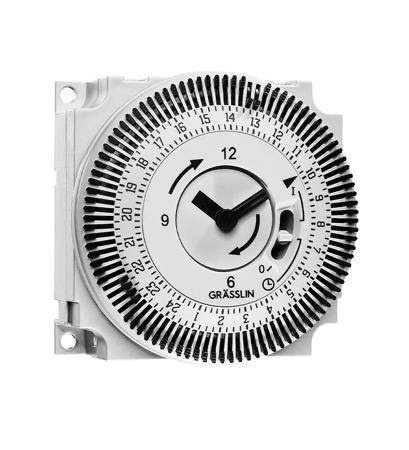 02-76-1001-1 Grasslin Analogue Time Switch 110 → 230 V ac, 1-Channel