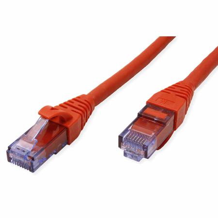 21-15-2711-100 Roline Unshielded Cat6a Cable 1m, Red, Male RJ45