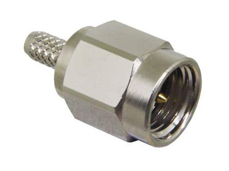 CONSMA007 TE Connectivity, jack PCB Mount SMA Connector, Crimp Termination, Straight Body