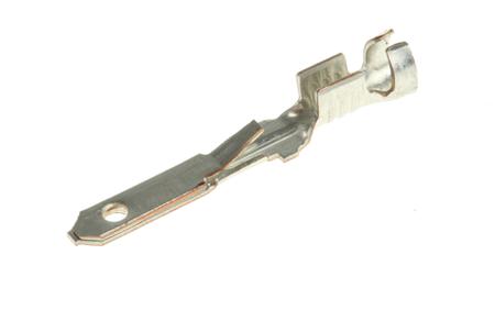 928906-2 TE Connectivity FASTIN-FASTON .110 Uninsulated Male Spade Connector, Tab, 2.8mm Tab Size, 0.5mm² to 1.5mm²