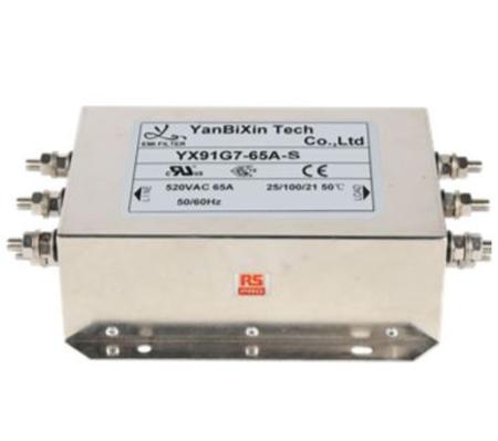 237-8768 RS PRO 65A 520 V ac, Chassis Mount Power Line Filter 3 Phase