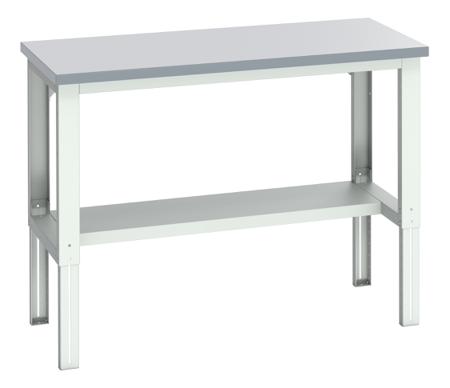 41003657-16V Bott 41003657.16V Sheet Steel Workbench, 450kg Max Load, Adjustable Height, 740 → 1140mm x 750mm x 1500mm