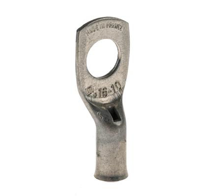 710030-7 TE Connectivity XCT Series Uninsulated Tin Plated Tubular Ring Terminal, 10mm Stud Size, 16mm² to 16mm², 5AWG