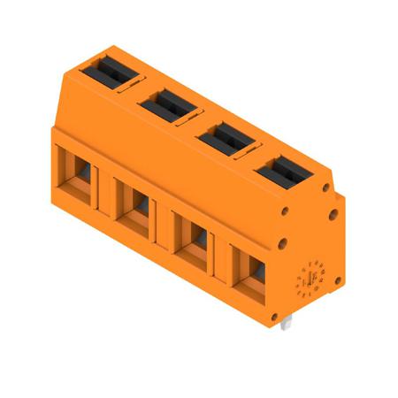 2787590000 Weidmüller  Series PCB Terminal Block, 4-Contact, 7.5mm Pitch, Push-In, 1-Row, Solder Termination
