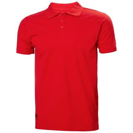 79167_220-5XL Helly Hansen Classic Red 100% Cotton Polo Shirt, UK- 5XL, EUR- 5XL