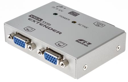 KVM-VGAXT NewLink 2 Port VGA over CATx Extender Pair 150m, 1280 x 800 Maximum Resolution