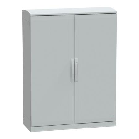 NSYPLAZT12104G Schneider Electric Thalassa Series Fibreglass Reinforced Polyester Double-Door-Door Floor Standing Enclosure, Opaque