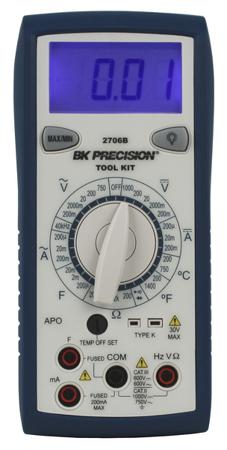 BK2706B BK Precision  Handheld Digital Multimeter, 200mA ac Max, 200mA dc Max, 750V ac Max - RS Calibrated