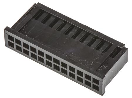 280515 TE Connectivity AMPMODU Mod II, 2.54mm Pitch, 24 Way, 2 Row Female Connector Housing